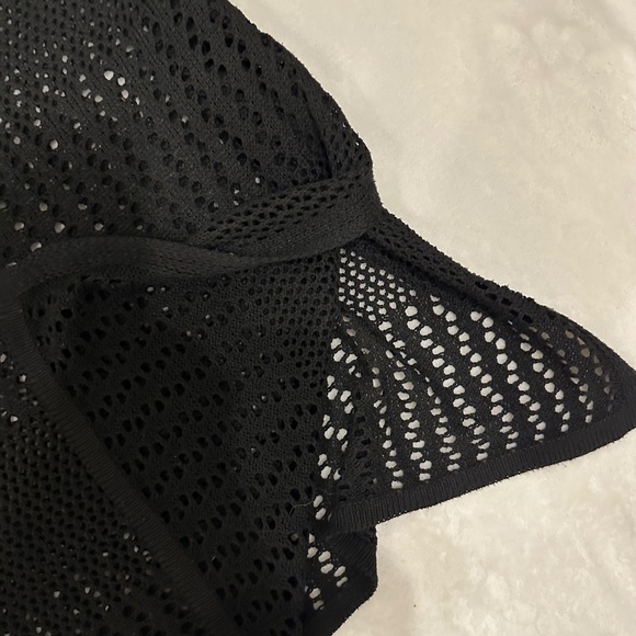 SHEIN LADIES BEACH COVER SWIMSUIT COVERUP BLACK SIZE MEDIUM - Picture 3 of 3